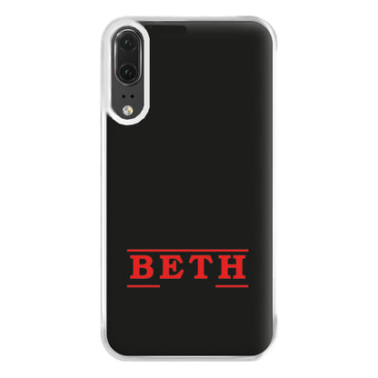 Title - Personalised Stranger Phone Case for Huawei P20