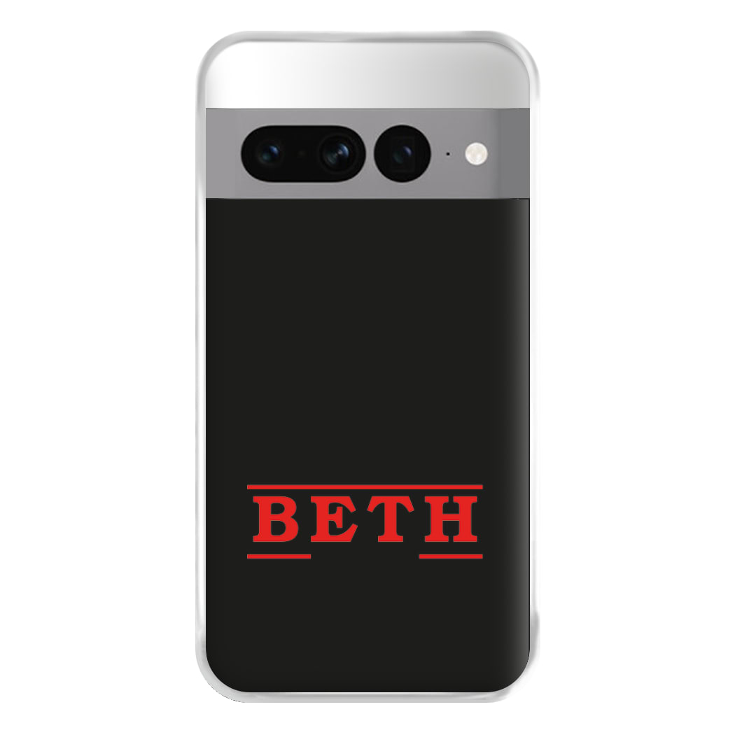 Title - Personalised Stranger Phone Case for Google Pixel 7 Pro