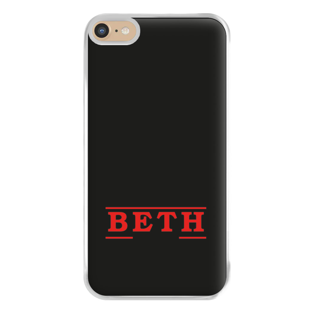 Title - Personalised Stranger Phone Case for iPhone 6 Plus / 7 Plus / 8 Plus