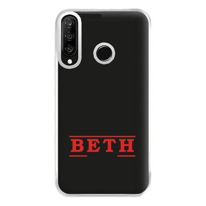 Title - Personalised Stranger Phone Case for Huawei P30 Lite