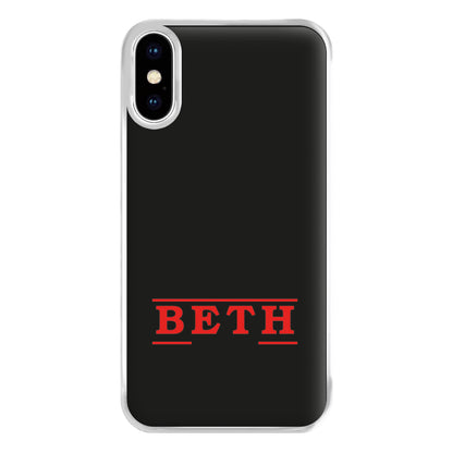 Title - Personalised Stranger Phone Case for iPhone XS Max