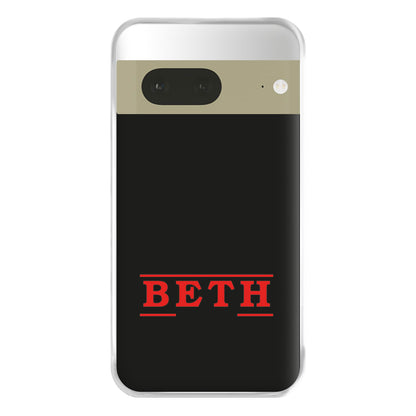 Title - Personalised Stranger Phone Case for Google Pixel 7a