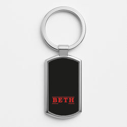 Title - Personalised Stranger Silver Keyring