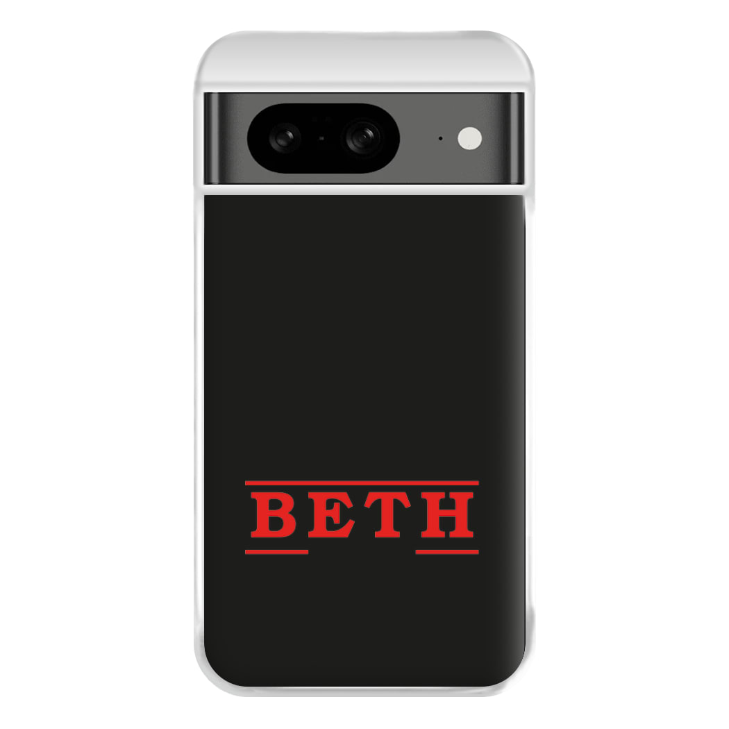 Title - Personalised Stranger Phone Case for Google Pixel 8