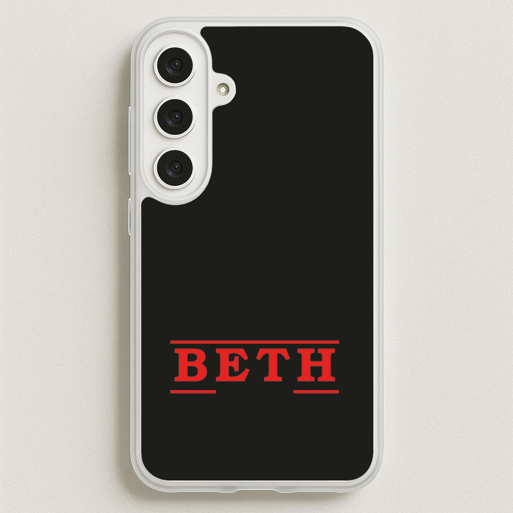 Title - Personalised Stranger Phone Case for Galaxy S25FE