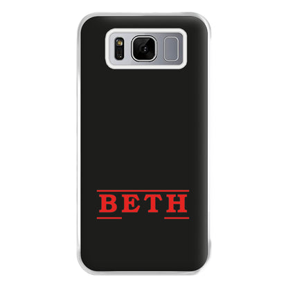 Title - Personalised Stranger Phone Case for Galaxy S8 Plus