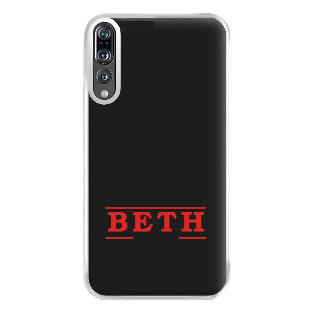 Title - Personalised Stranger Phone Case for Huawei P20 Pro