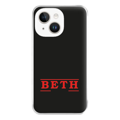 Title - Personalised Stranger Phone Case for iPhone 14 Plus