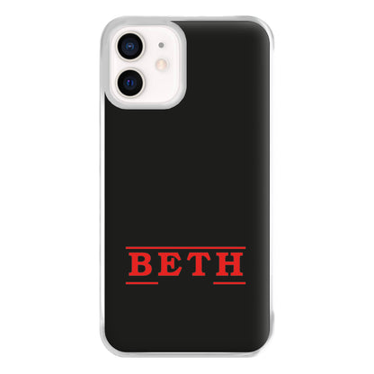 Title - Personalised Stranger Phone Case for iPhone 12 Mini