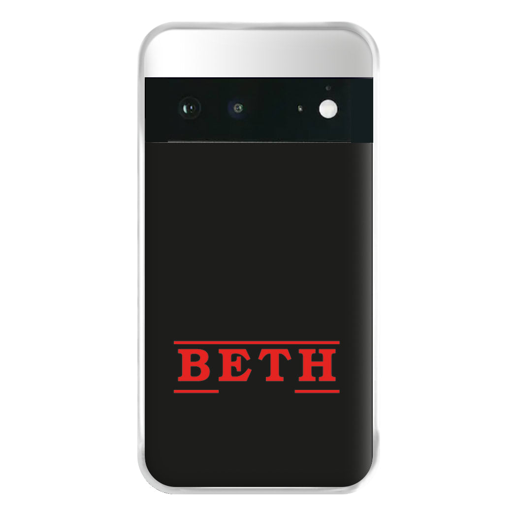 Title - Personalised Stranger Phone Case for Google Pixel 6a