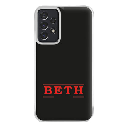 Title - Personalised Stranger Phone Case for Galaxy A52 / A52s