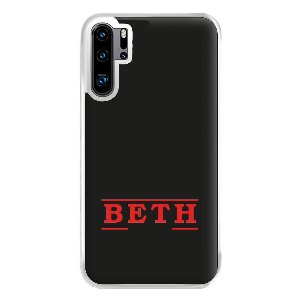 Title - Personalised Stranger Phone Case for Huawei P30 Pro