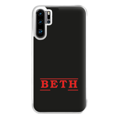 Title - Personalised Stranger Phone Case for Huawei P30 Pro