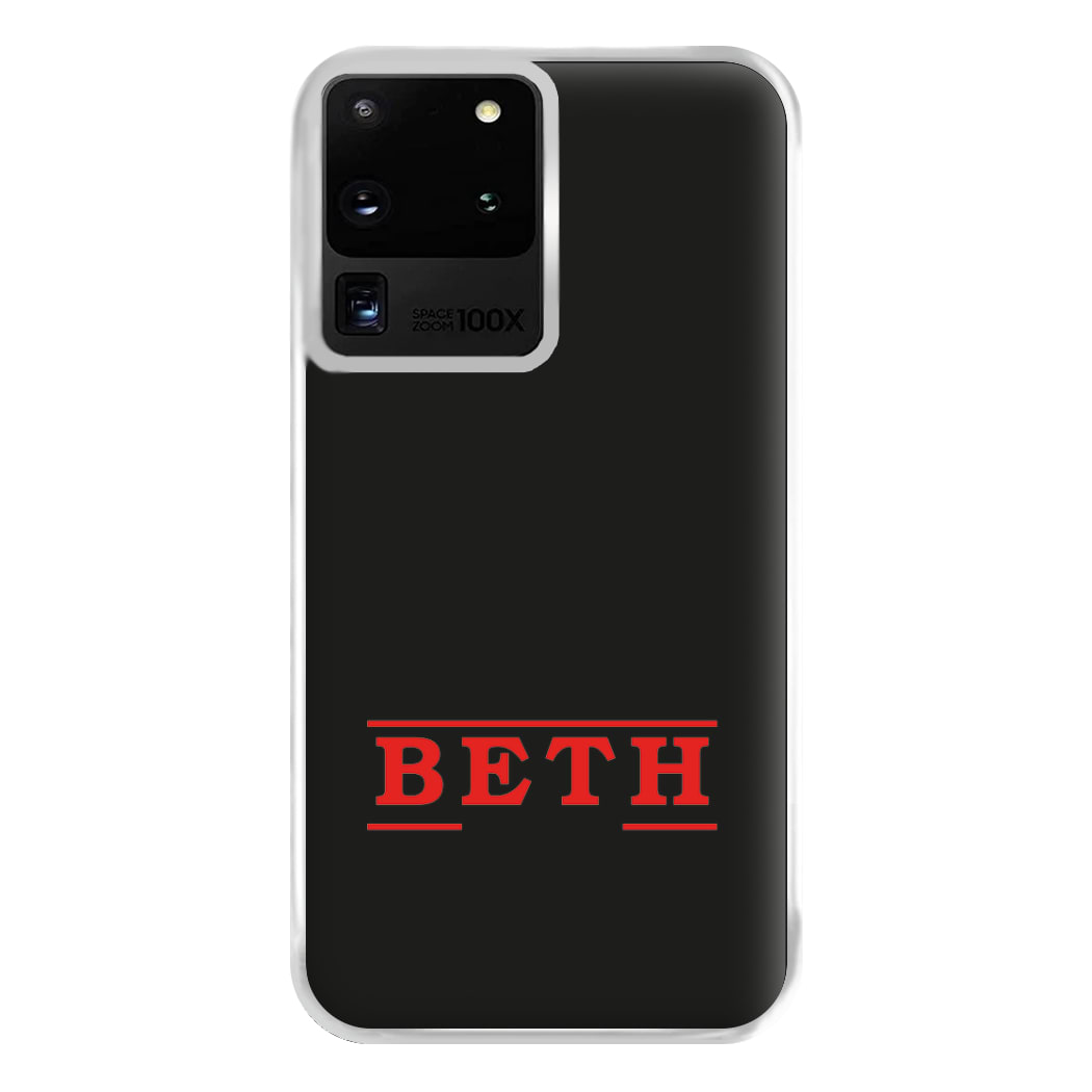 Title - Personalised Stranger Phone Case for Galaxy S20 Ultra