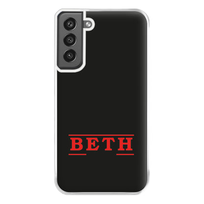 Title - Personalised Stranger Phone Case for Galaxy S21FE