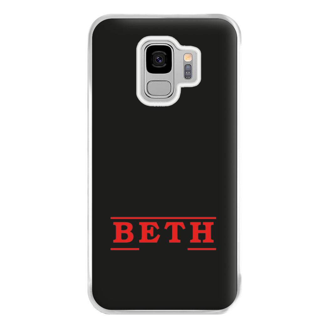 Title - Personalised Stranger Phone Case for Galaxy S9 Plus