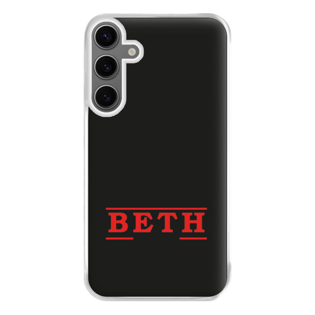 Title - Personalised Stranger Phone Case for Galaxy S24FE