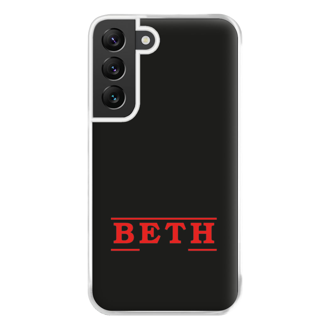 Title - Personalised Stranger Phone Case for Galaxy S22 Plus