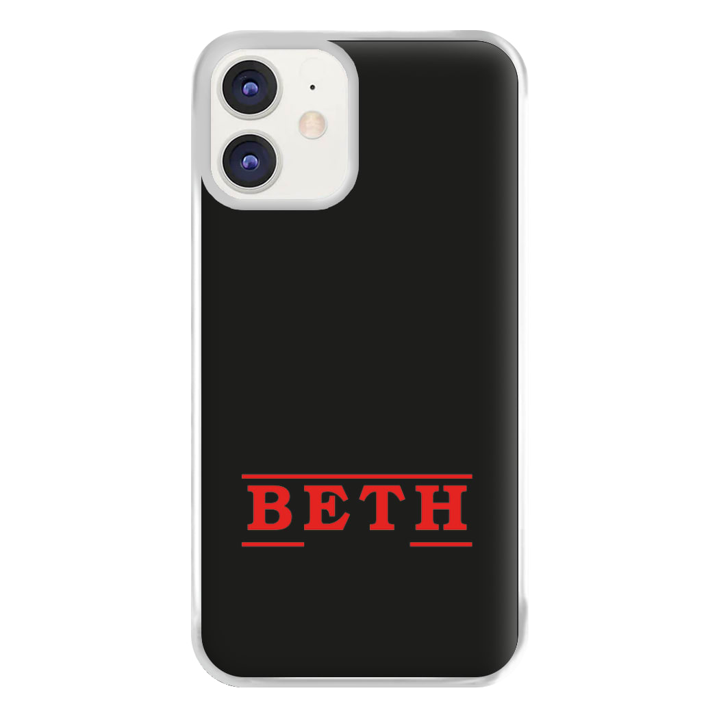 Title - Personalised Stranger Phone Case for iPhone 11