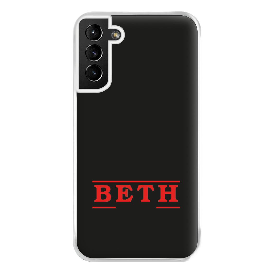 Title - Personalised Stranger Phone Case for Galaxy S21 Plus