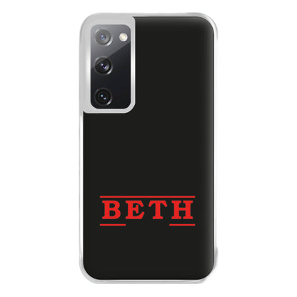 Title - Personalised Stranger Phone Case for Galaxy S20FE