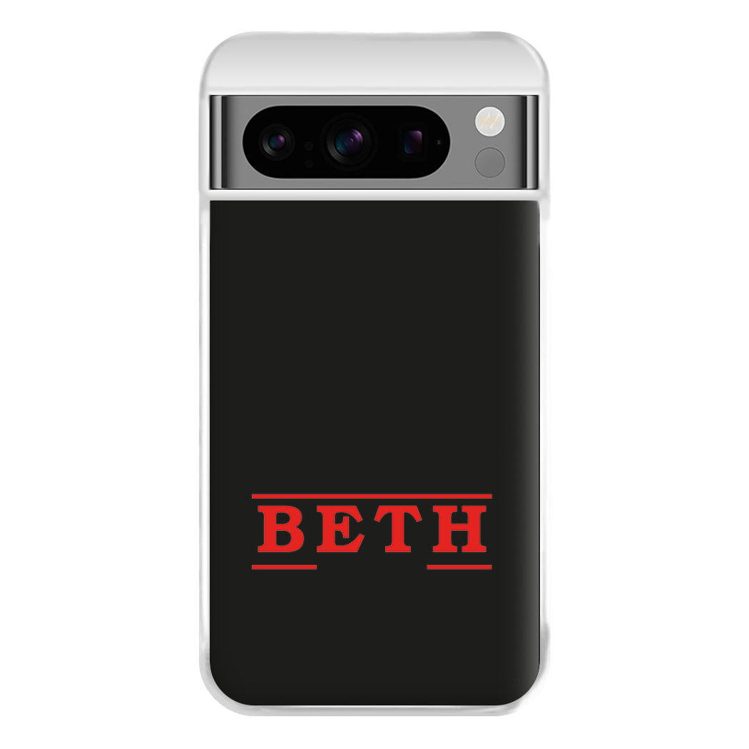 Title - Personalised Stranger Phone Case for Google Pixel 8 Pro