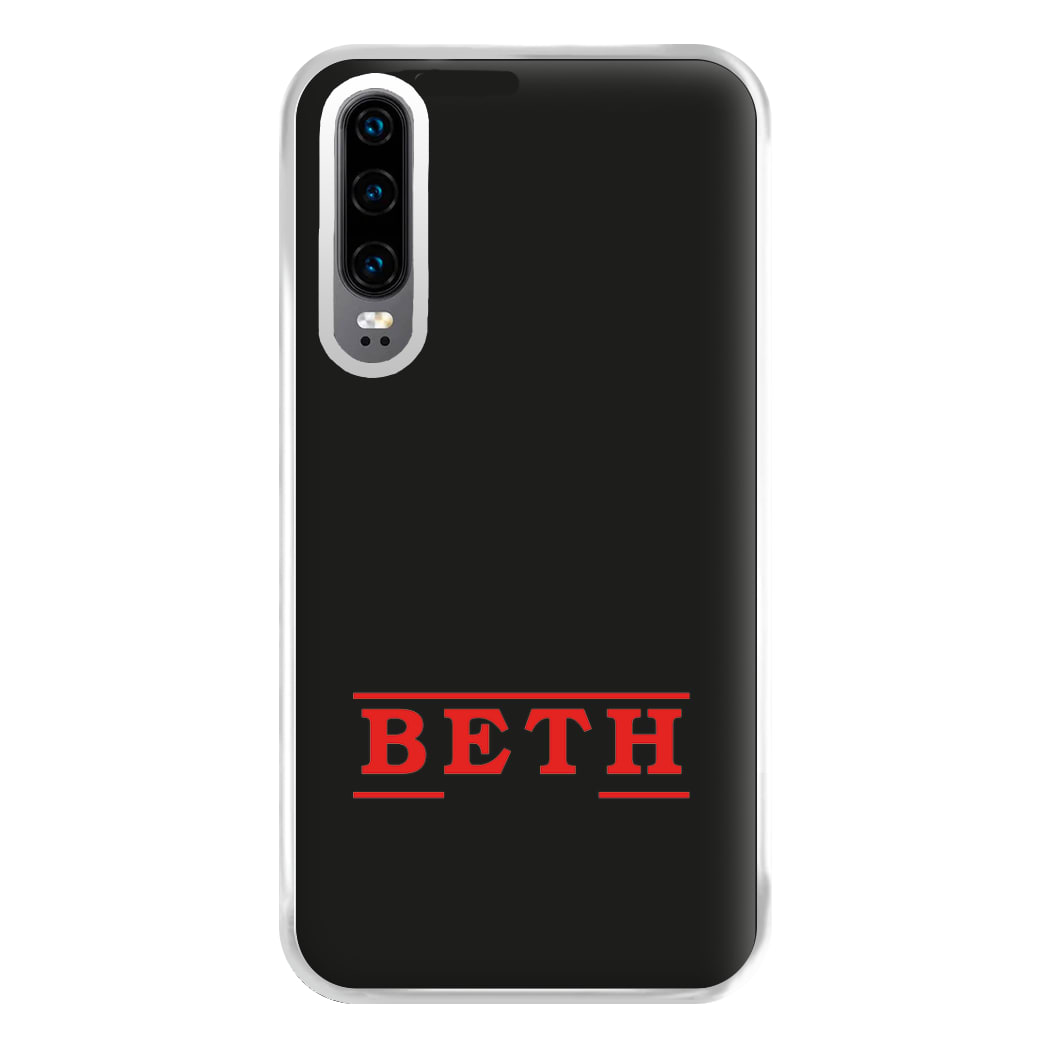 Title - Personalised Stranger Phone Case for Huawei P30