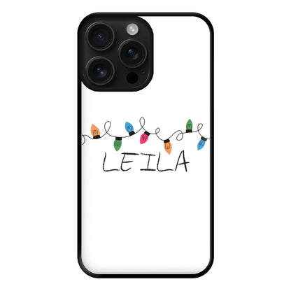 Fairy Lights - Personalised Stranger Phone Case for iPhone 16 Pro Max