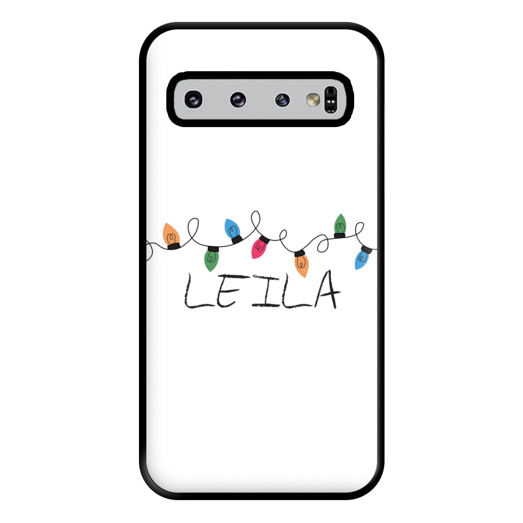 Fairy Lights - Personalised Stranger Phone Case for Galaxy S10 Plus