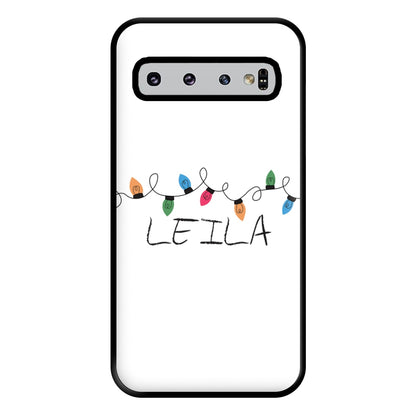 Fairy Lights - Personalised Stranger Phone Case for Galaxy S10 Plus