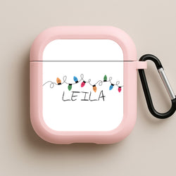 Fairy Lights - Personalised Stranger Pink AirPods Case