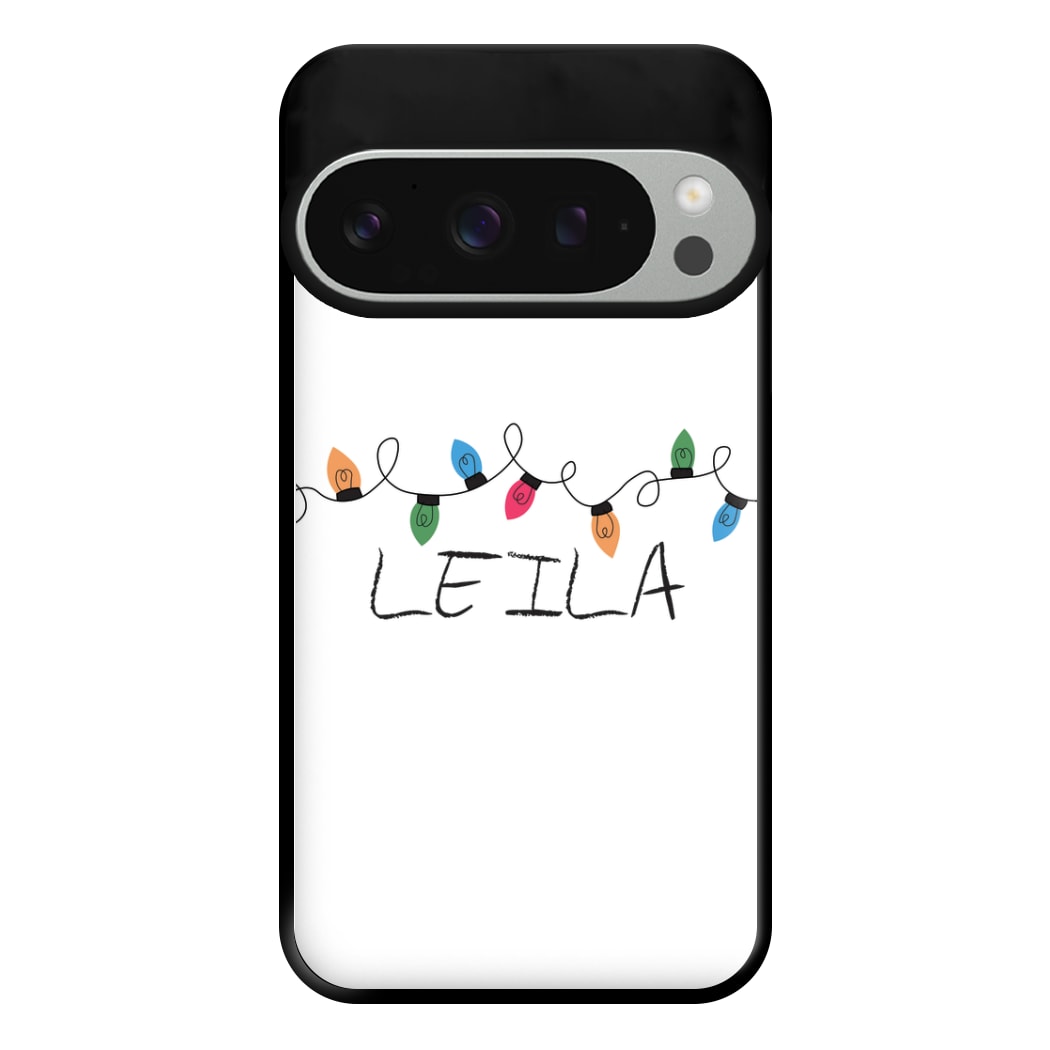 Fairy Lights - Personalised Stranger Phone Case for Google Pixel 9 Pro XL