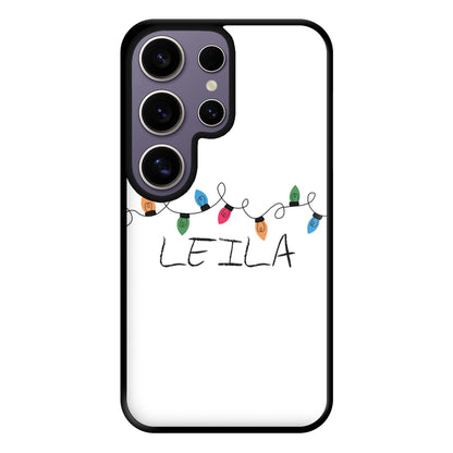 Fairy Lights - Personalised Stranger Phone Case for Galaxy S25 Ultra