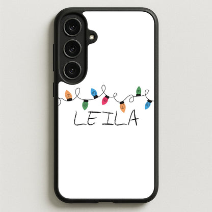 Fairy Lights - Personalised Stranger Phone Case for Galaxy S25FE