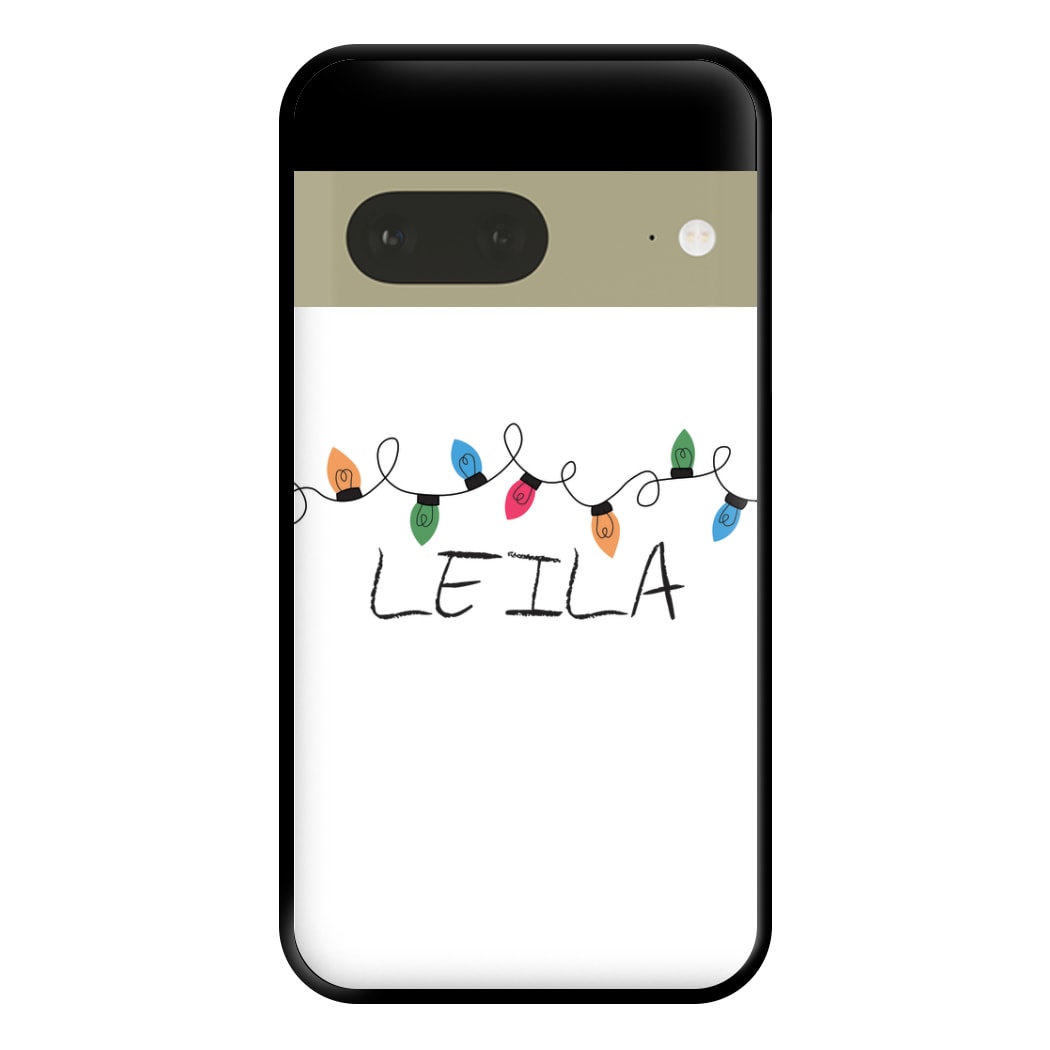 Fairy Lights - Personalised Stranger Phone Case for Google Pixel 7a