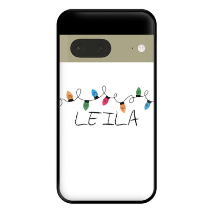 Fairy Lights - Personalised Stranger Phone Case for Google Pixel 7a