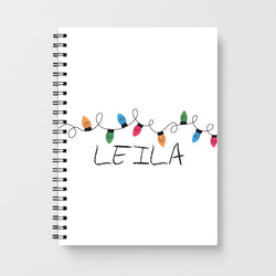 Fairy Lights - Personalised Stranger Notebook