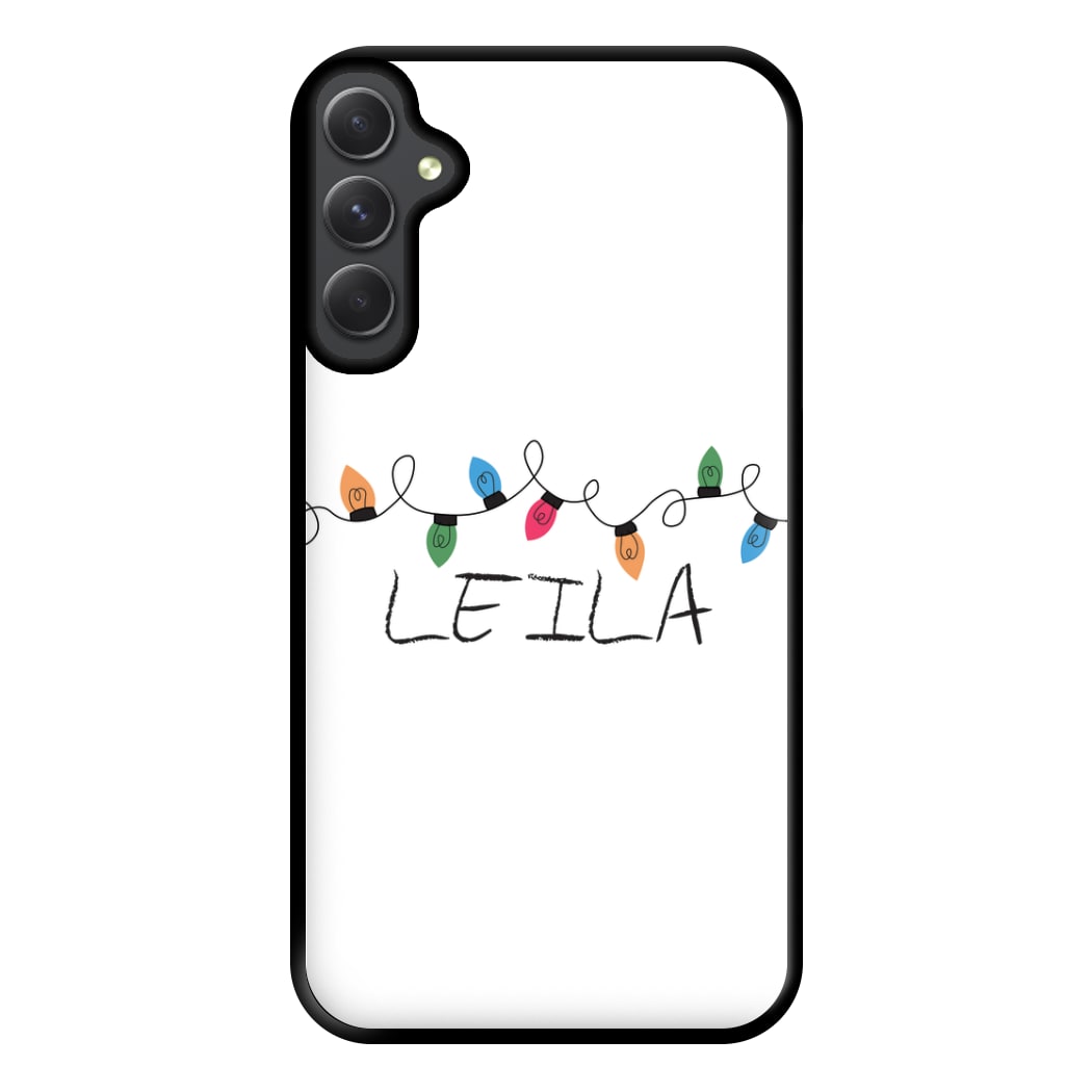 Fairy Lights - Personalised Stranger Phone Case for Galaxy A34