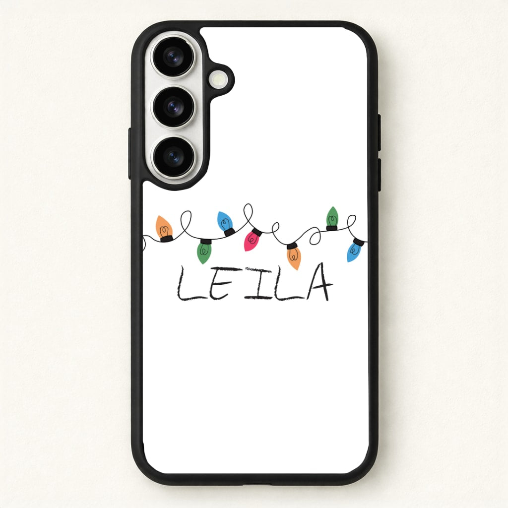 Fairy Lights - Personalised Stranger Phone Case for Galaxy S26