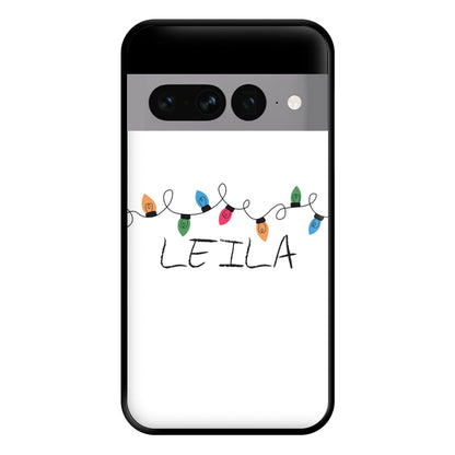 Fairy Lights - Personalised Stranger Phone Case for Google Pixel 7 Pro