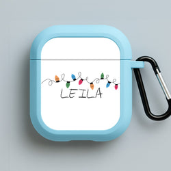 Fairy Lights - Personalised Stranger Blue AirPods Case