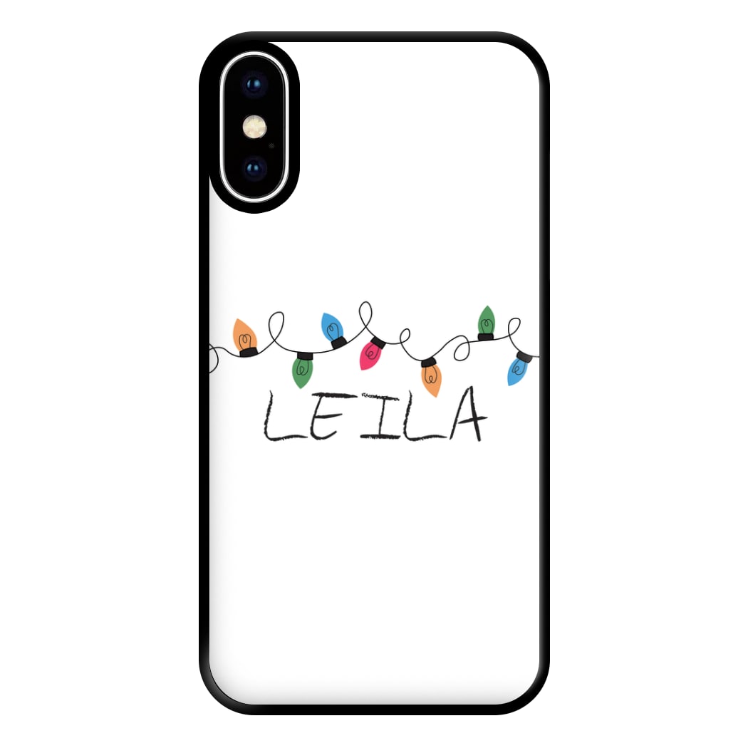 Fairy Lights - Personalised Stranger Phone Case for iPhone XS Max