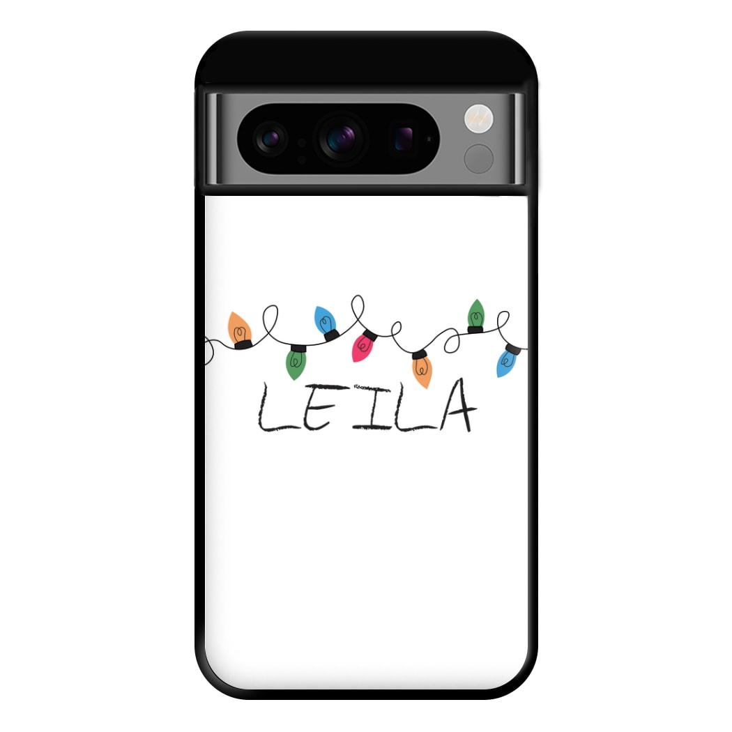 Fairy Lights - Personalised Stranger Phone Case for Google Pixel 8 Pro