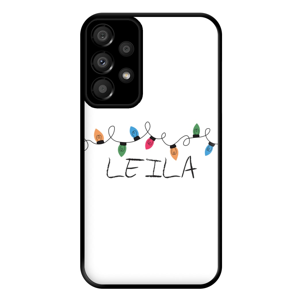 Fairy Lights - Personalised Stranger Phone Case for Galaxy A33