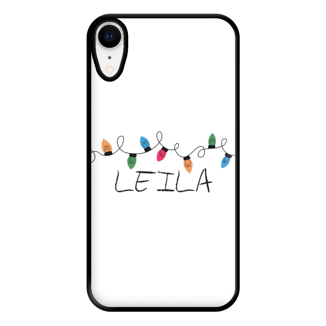 Fairy Lights - Personalised Stranger Phone Case for iPhone XR