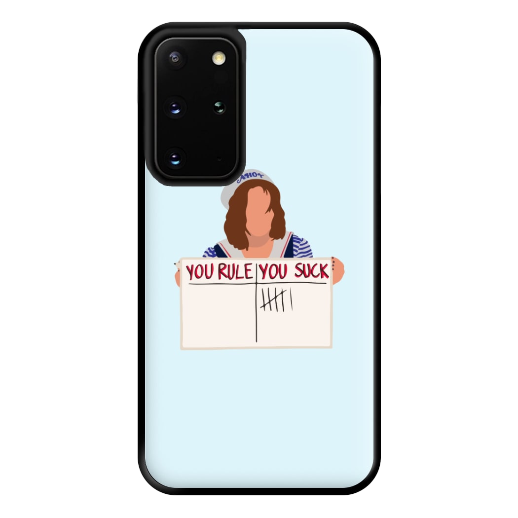 You Suck Tally Phone Case for Galaxy S20 Plus