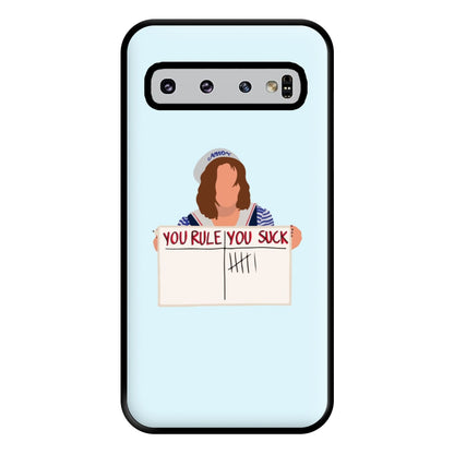 You Suck Tally Phone Case for Galaxy S10 Plus