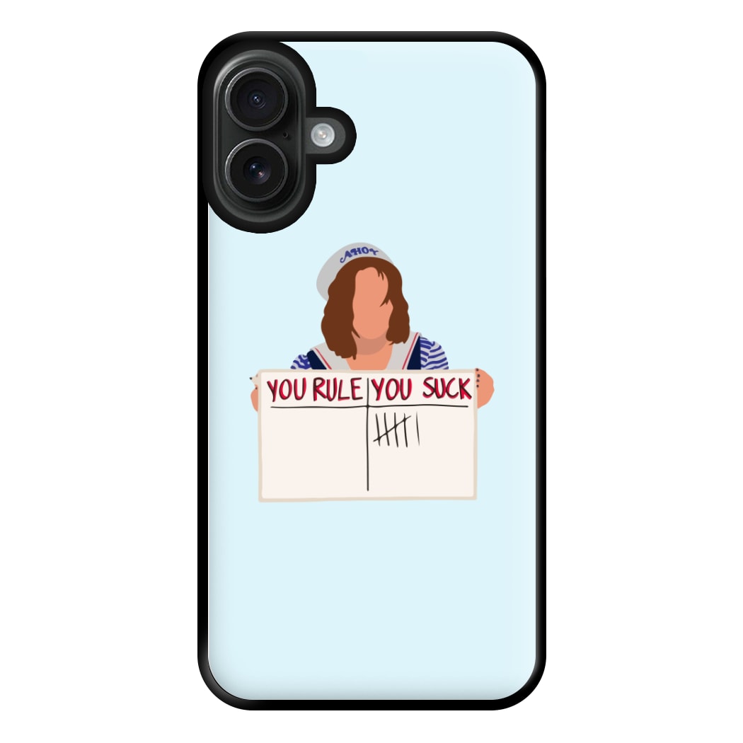 You Suck Tally Phone Case for iPhone 16 Plus