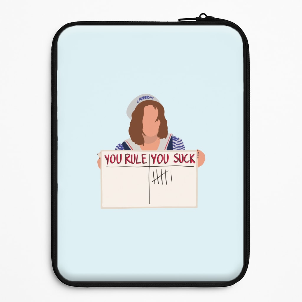 You Suck Tally Laptop Sleeve