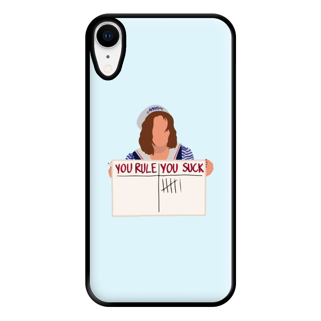 You Suck Tally Phone Case for iPhone XR